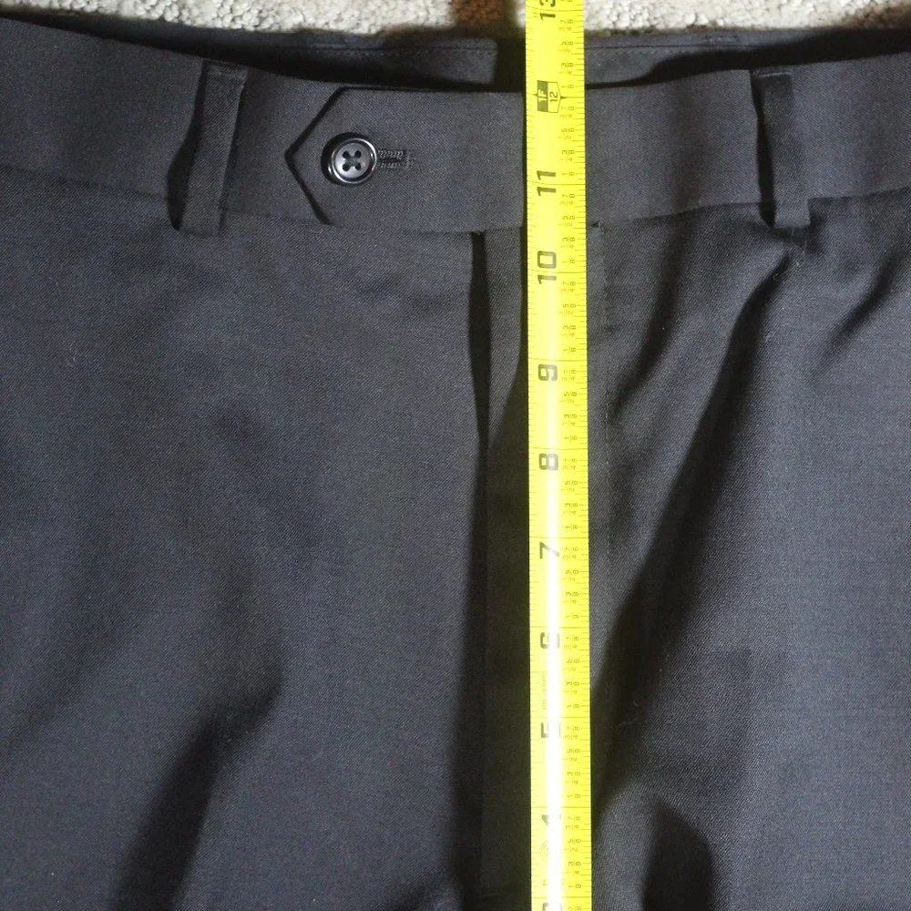 Pronto Uomo Black Suit with Cumber Bun Size: 40R